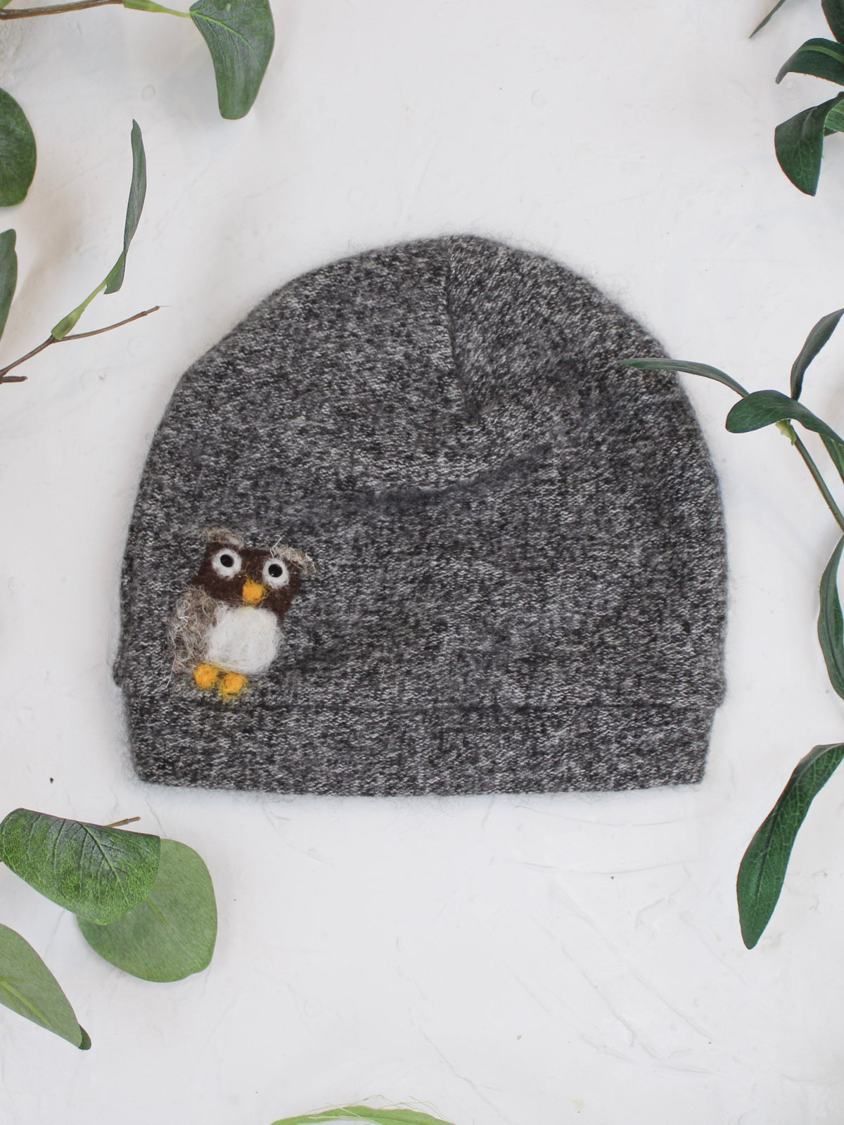 Owl Cashmere Hat - Toddler — Select Your Color