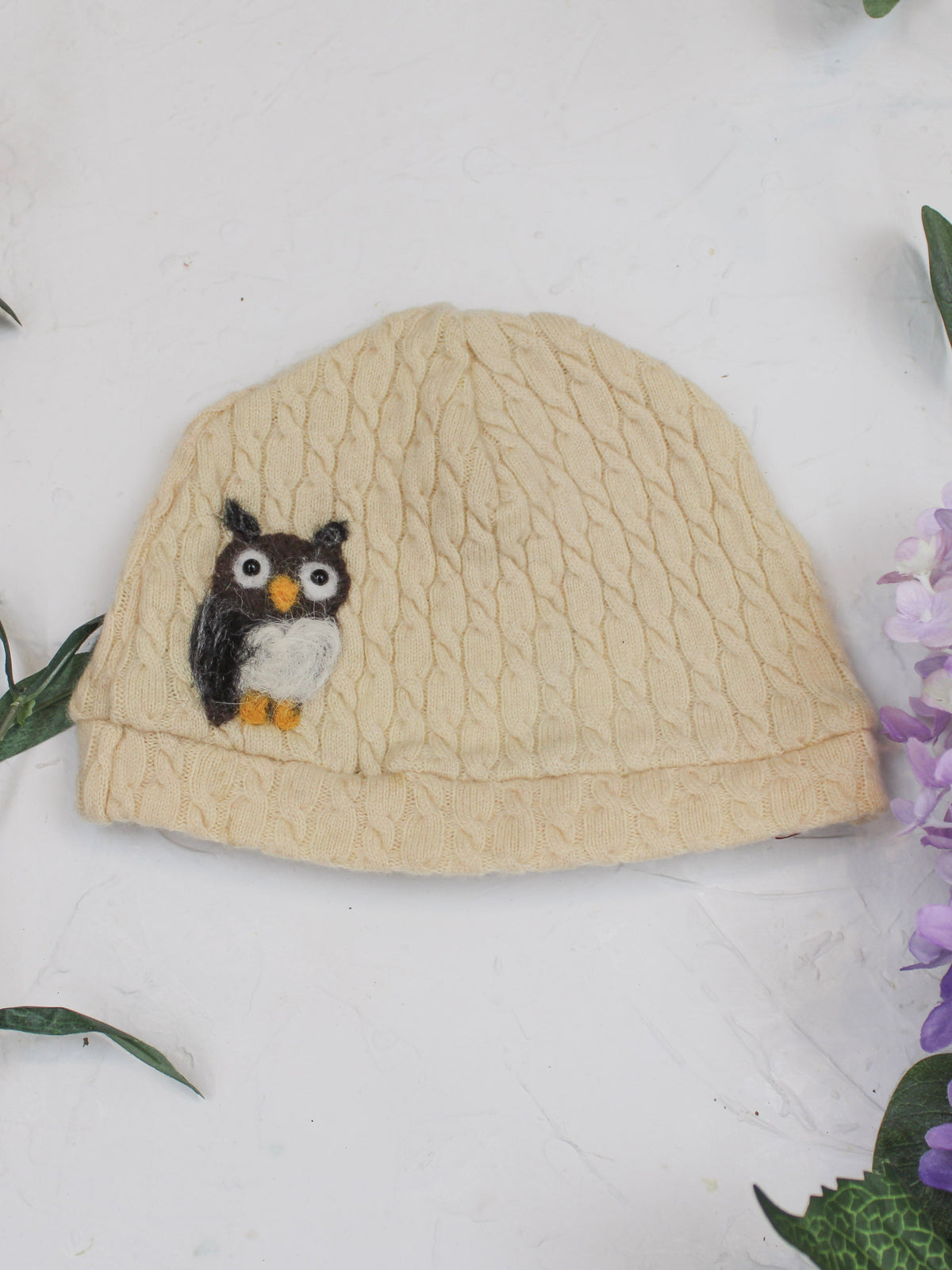 Owl Cashmere Hat - Toddler — Select Your Color