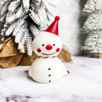 Snowman Shaped Mini Candle