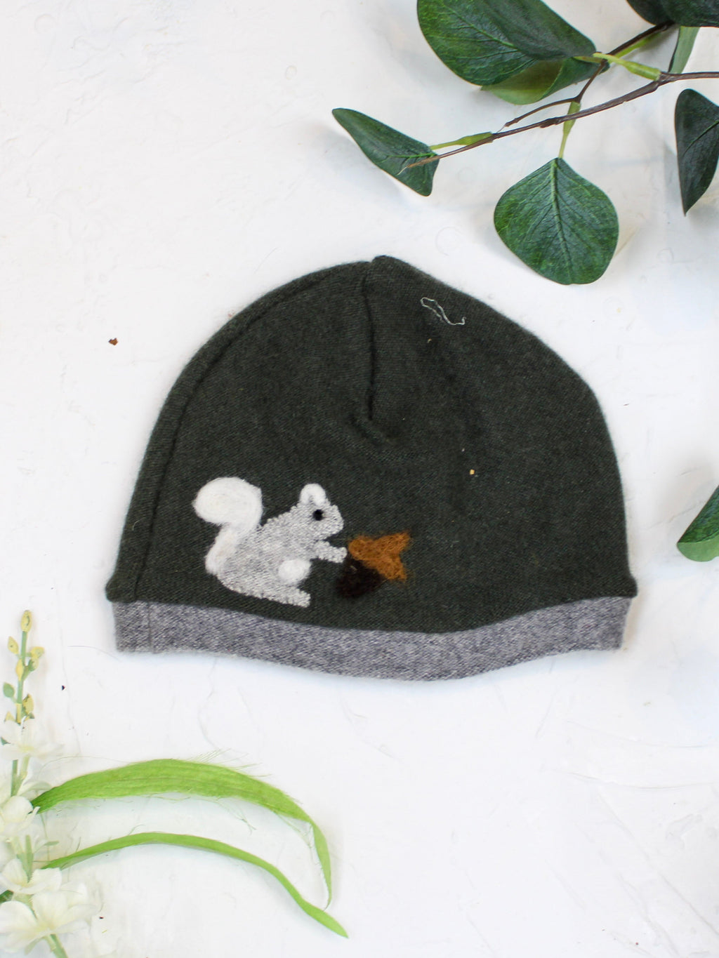 Squirrel Cashmere Hat - Baby — Select Your Color