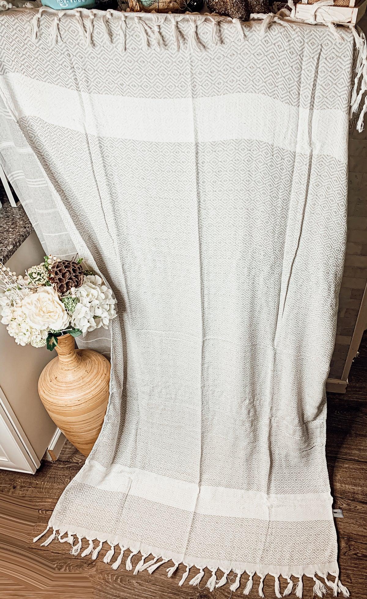 Haley Diamond XL Turkish Cotton Towel — Select Your Color