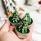 Mini Tree Shaped Unscented Candles - 3 pack