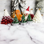 Mini Tree Shaped Unscented Candles - 3 pack