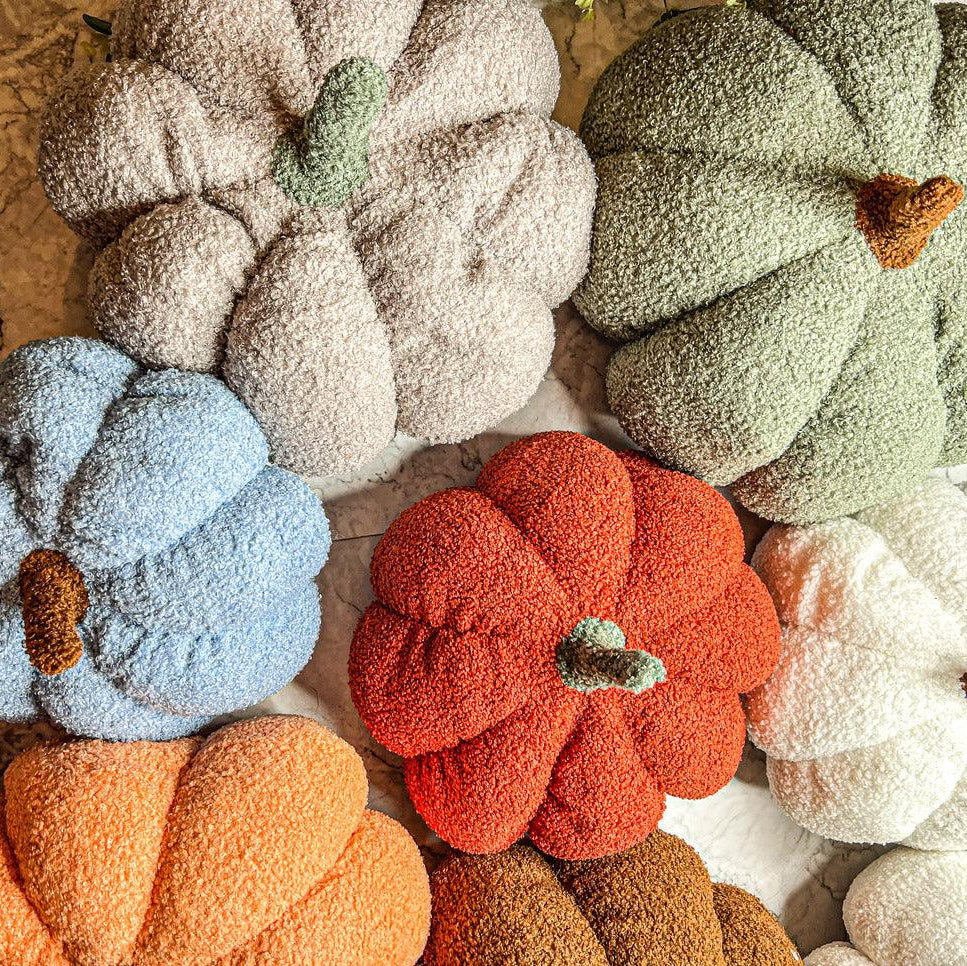 Handmade Plush Cotton Filled Blair Pumpkin — Select Your Color and Size