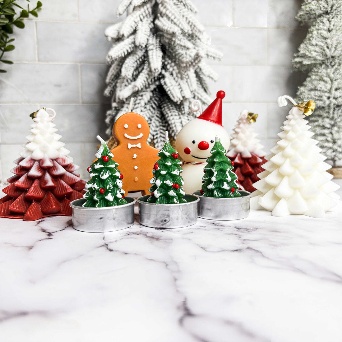 Tree Shaped Mini Candle — Select Your Color