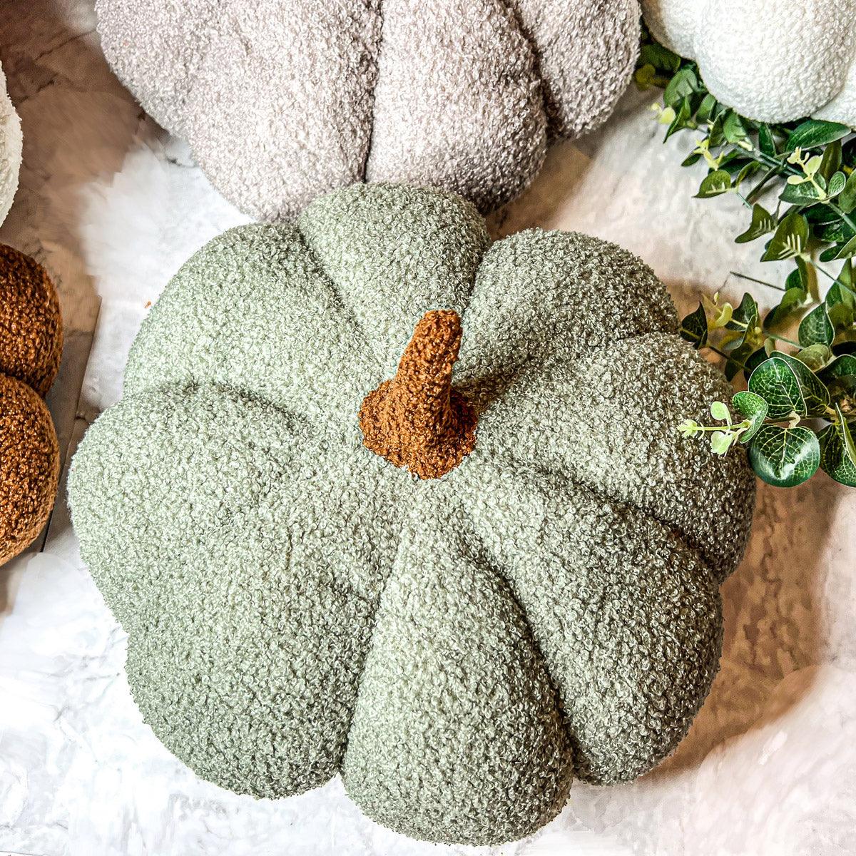 Handmade Plush Cotton Filled Blair Pumpkin — Select Your Color and Size