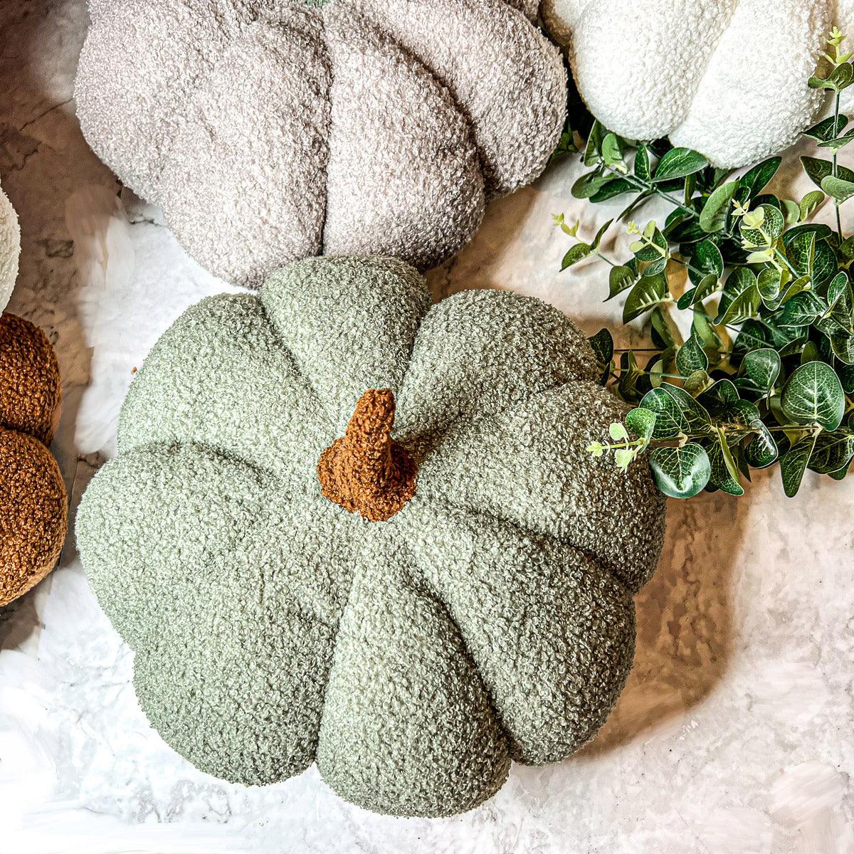 Handmade Plush Cotton Filled Blair Pumpkin — Select Your Color and Size