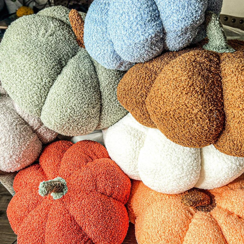 Handmade Plush Cotton Filled Blair Pumpkin — Select Your Color and Size