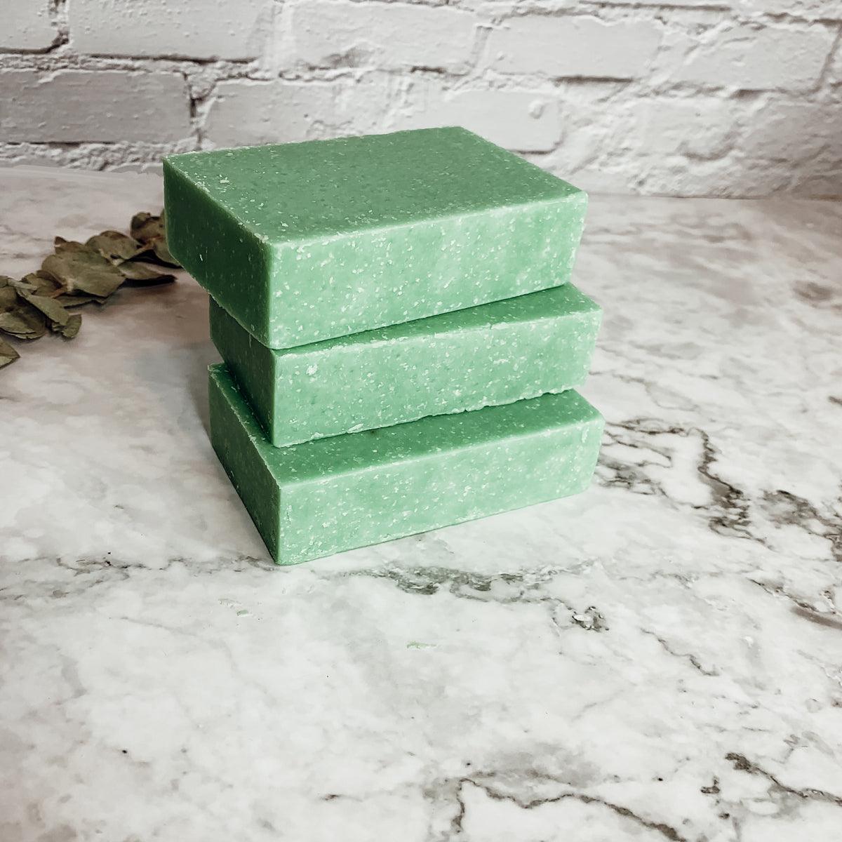Green Tea Verbena Soap Scrub Bar