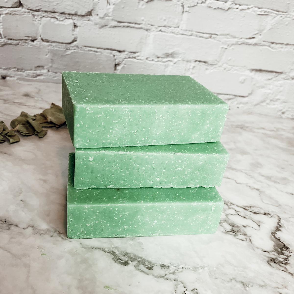 Green Tea Verbena Soap Scrub Bar