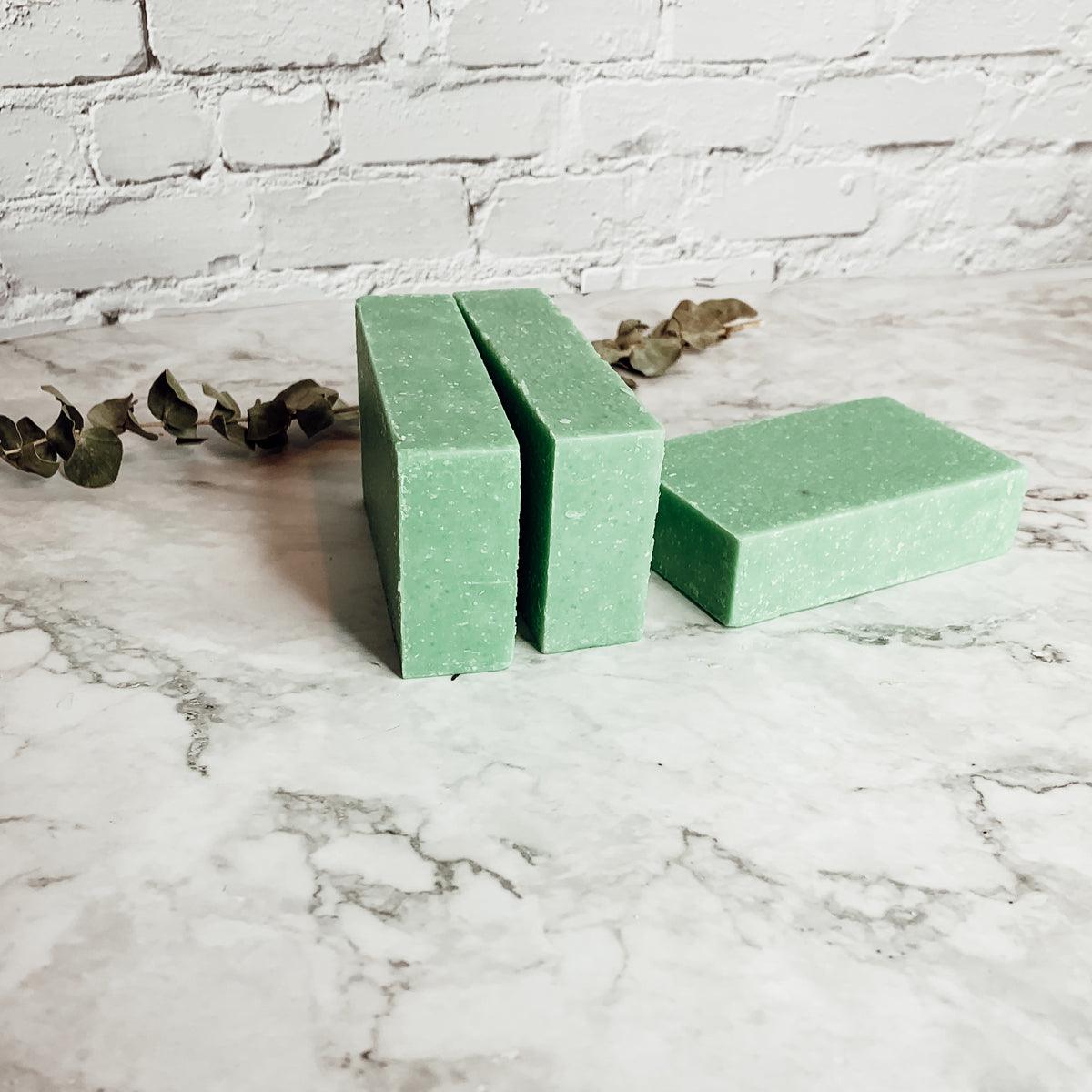 Green Tea Verbena Soap Scrub Bar