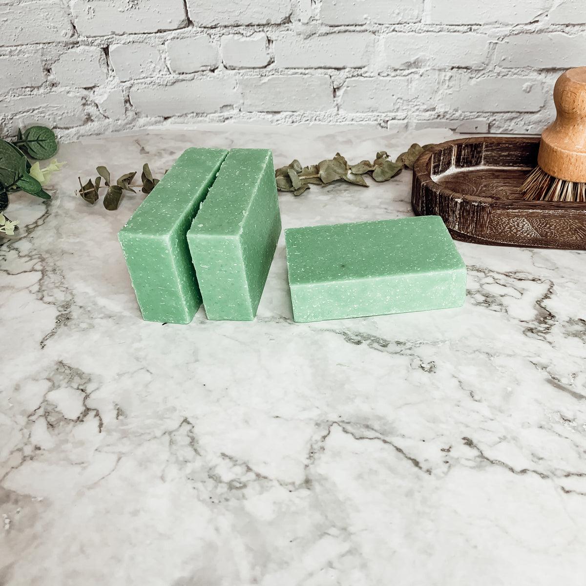 Green Tea Verbena Soap Scrub Bar