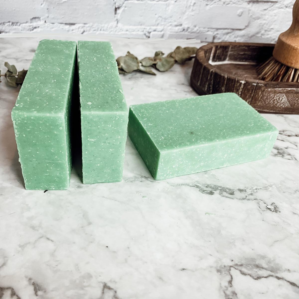 Green Tea Verbena Soap Scrub Bar