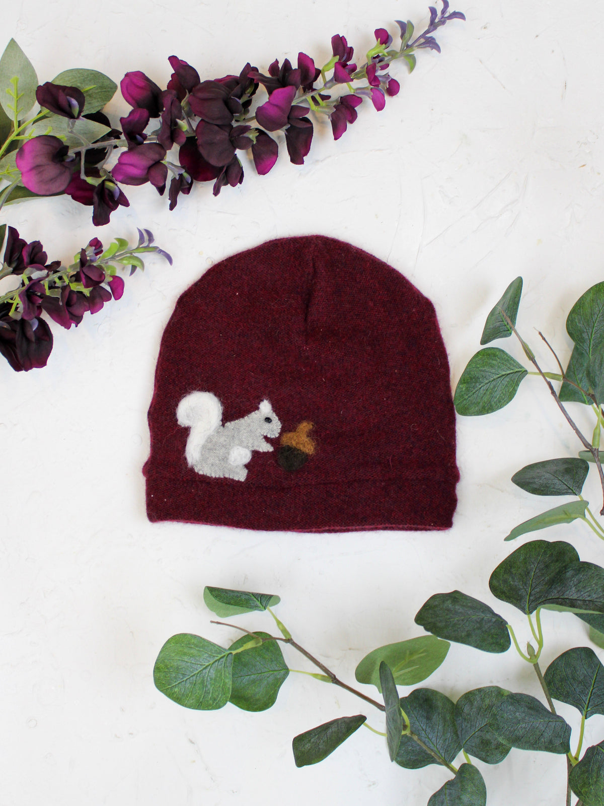 Squirrel Cashmere Hat - Child — Select Your Color