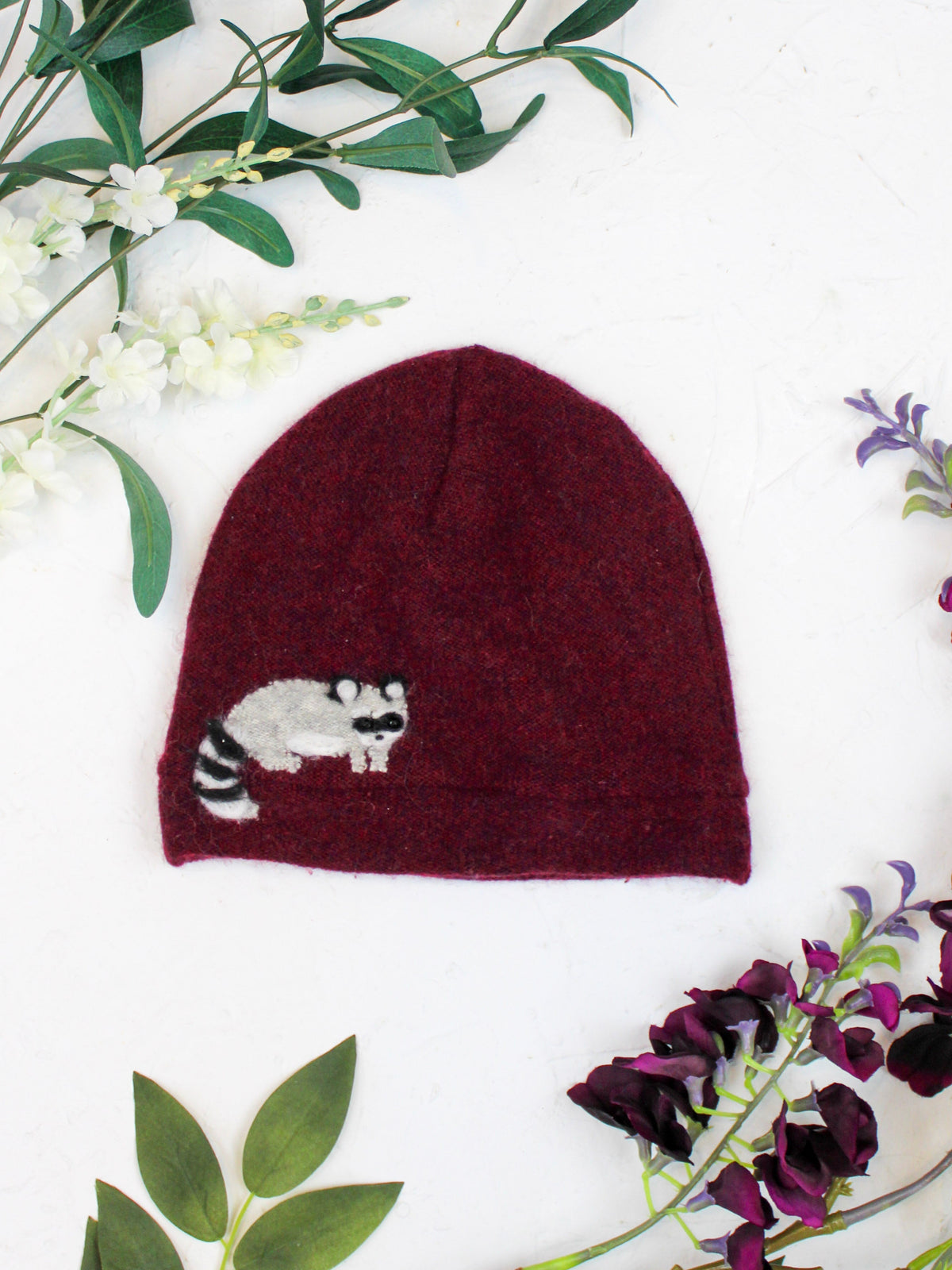 Raccoon Cashmere Hat - Child — Select Your Color