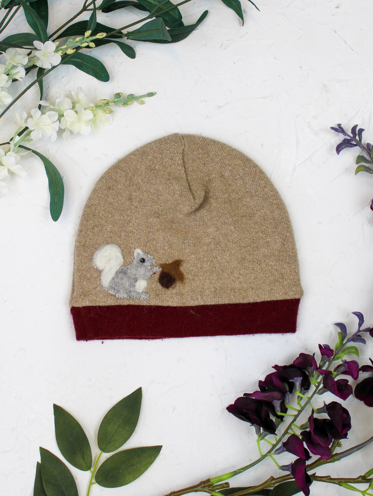 Squirrel Cashmere Hat - Child — Select Your Color