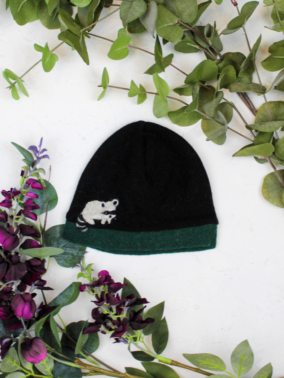 Raccoon Cashmere Hat - Child — Select Your Color
