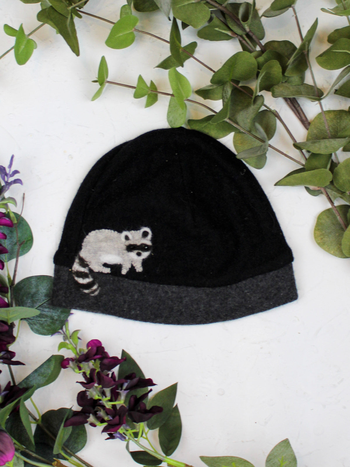 Raccoon Cashmere Hat - Child — Select Your Color