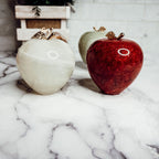 Handcrafted Hand-Polished Stone Apple Paperweight — Select Your Color
