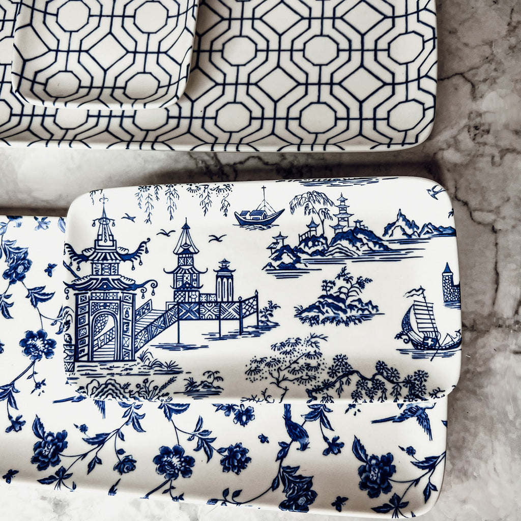 Chinoiserie 4 Piece Serving Set