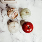 Handcrafted Hand-Polished Stone Apple Paperweight — Select Your Color