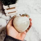 Handcrafted Hand-Polished Stone Apple Paperweight — Select Your Color
