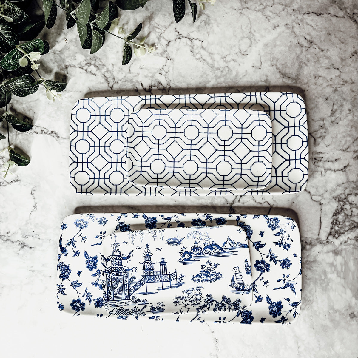 Chinoiserie 4 Piece Serving Set