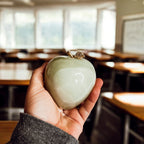 Handcrafted Hand-Polished Stone Apple Paperweight — Select Your Color