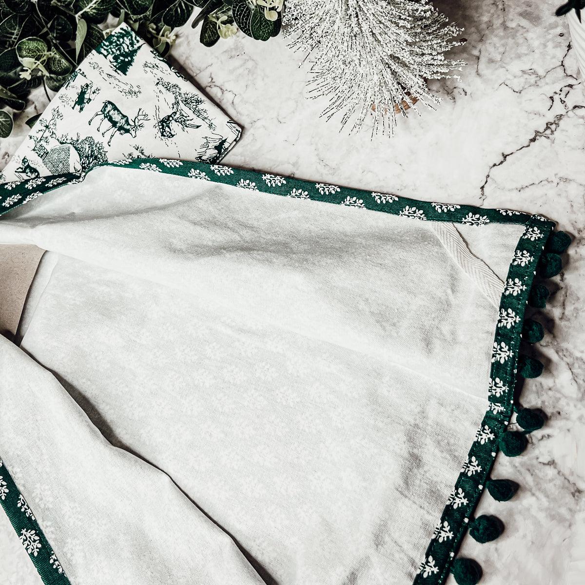 Forest Green Christmas Dish Towels - Set of 2