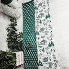 Forest Green Christmas Dish Towels - Set of 2