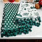 Forest Green Christmas Dish Towels - Set of 2