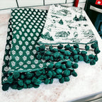 Forest Green Christmas Dish Towels - Set of 2