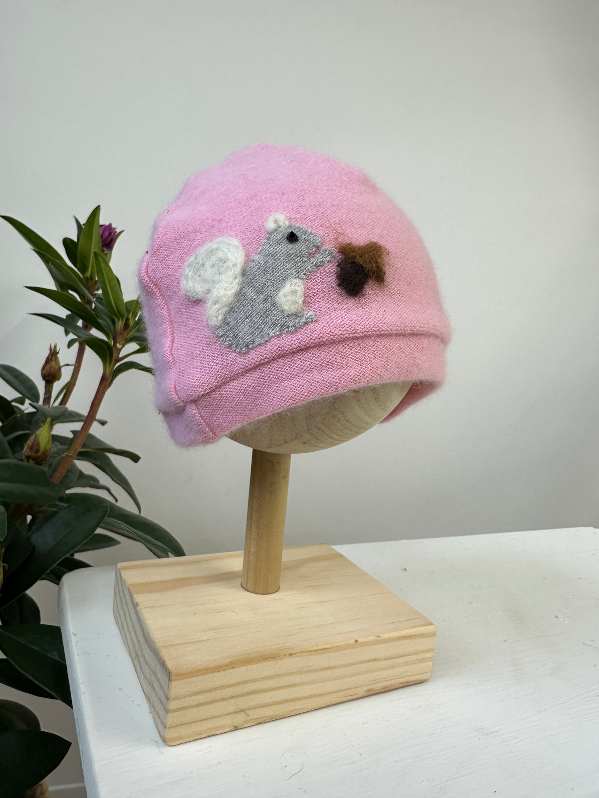 Squirrel Cashmere Hat - Baby — Select Your Color