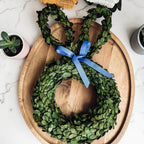 'Hoppy Home' Boxwood Bunny Wreath