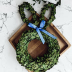 'Hoppy Home' Boxwood Bunny Wreath