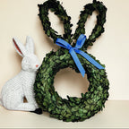 'Hoppy Home' Boxwood Bunny Wreath