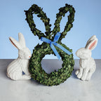 'Hoppy Home' Boxwood Bunny Wreath