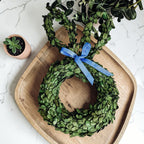 'Hoppy Home' Boxwood Bunny Wreath
