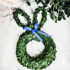 'Hoppy Home' Boxwood Bunny Wreath