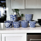 Hand-Painted Porcelain Mini Blue & White Chinoiserie Cachepots— Select Your Design
