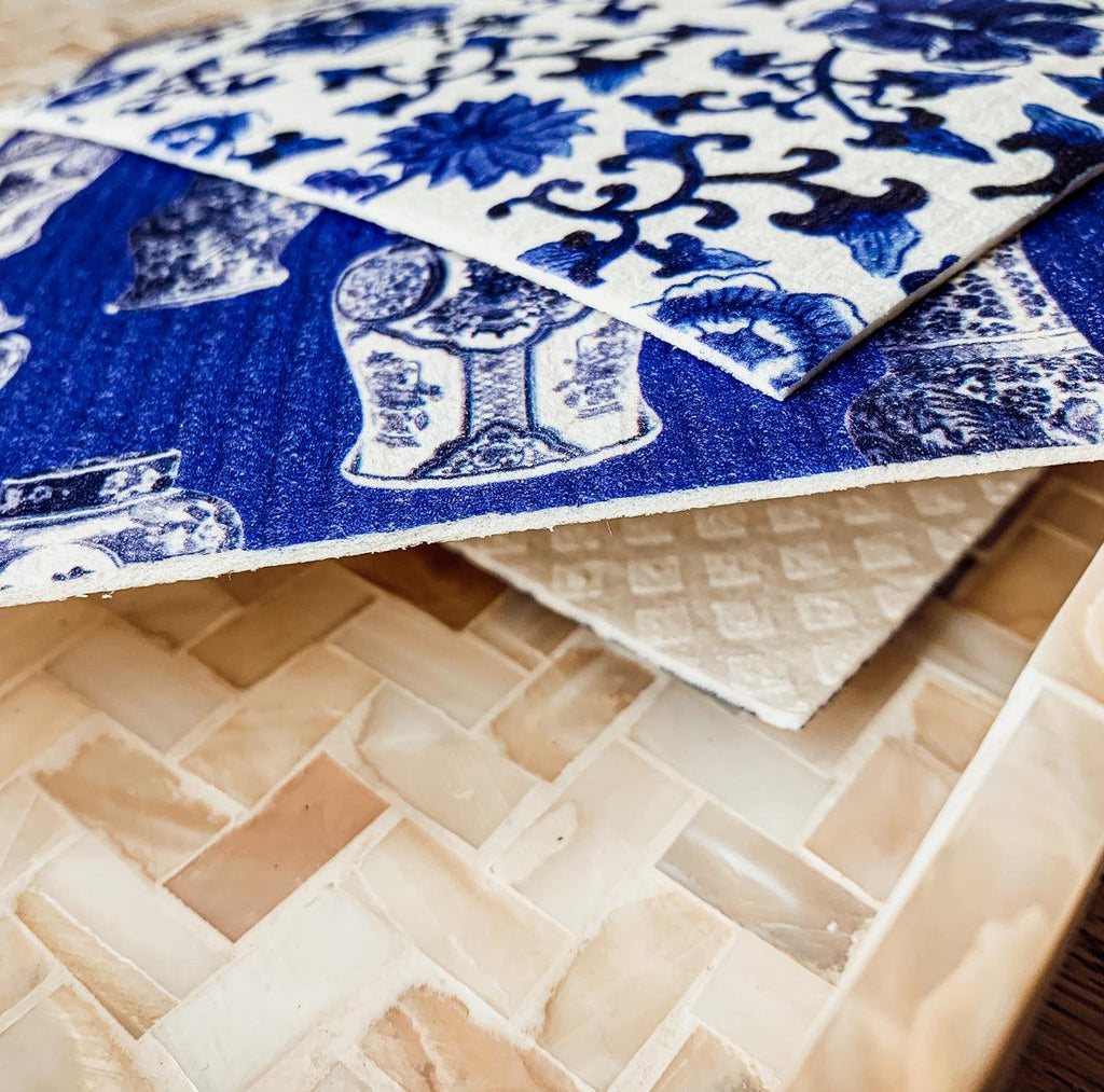 Chinoiserie Multipurpose Biodegradable Eco Kitchen Cloth — Select Your Style