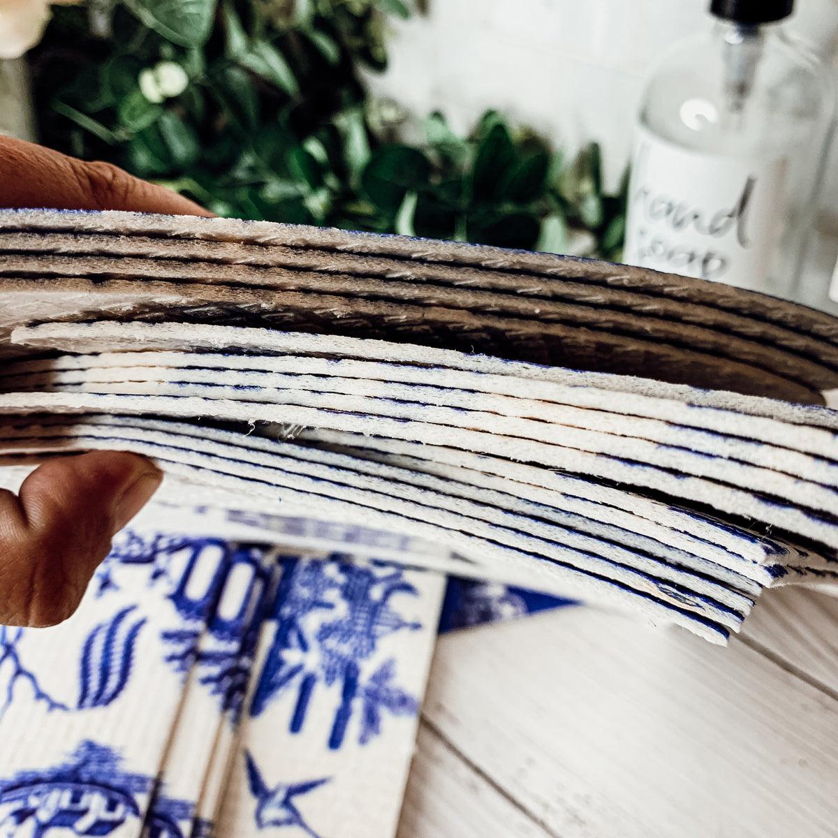 Chinoiserie Multipurpose Biodegradable Eco Kitchen Cloth — Select Your Style