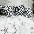 Black & White Retro Checkered Mug