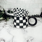 Black & White Retro Checkered Mug