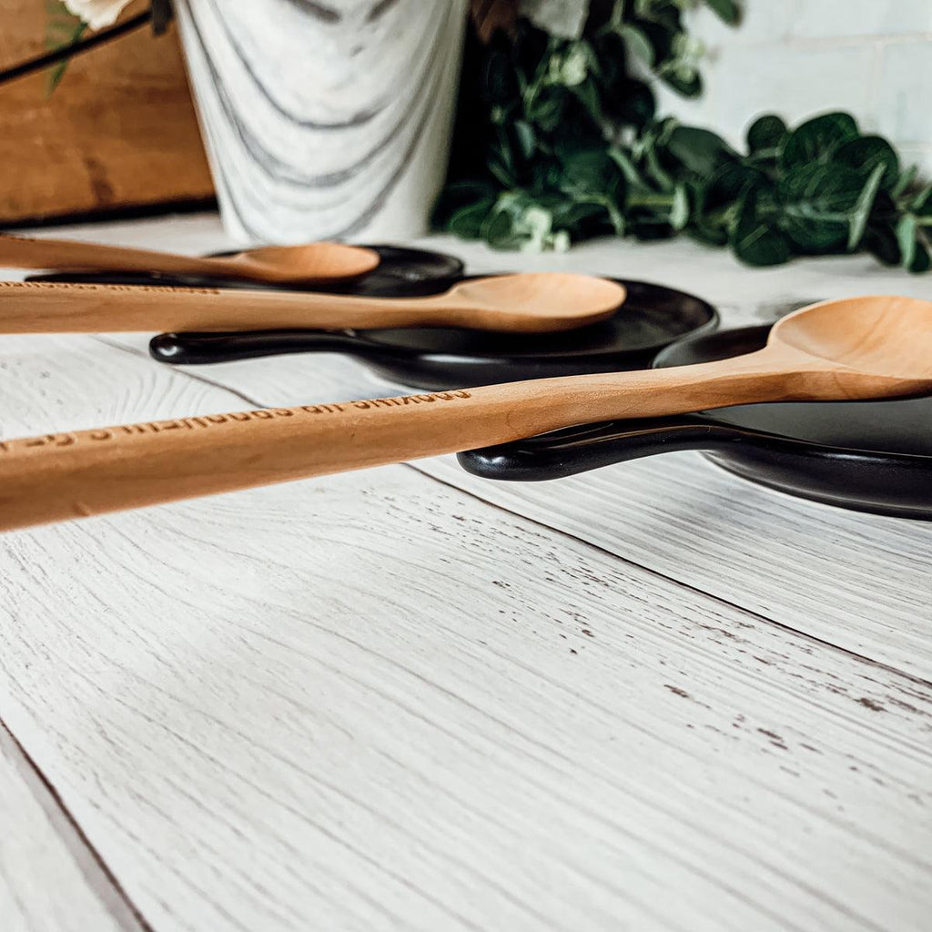 Give It a Rest Spoon Rest and Wooden Spoon  — Select Your Style & Spoon