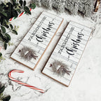 Wooden "Farmhouse Christmas" Decorative Sign