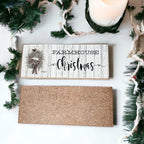Wooden "Farmhouse Christmas" Decorative Sign
