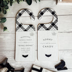 Ding Dong Double-Sided Halloween Door Knob Sign