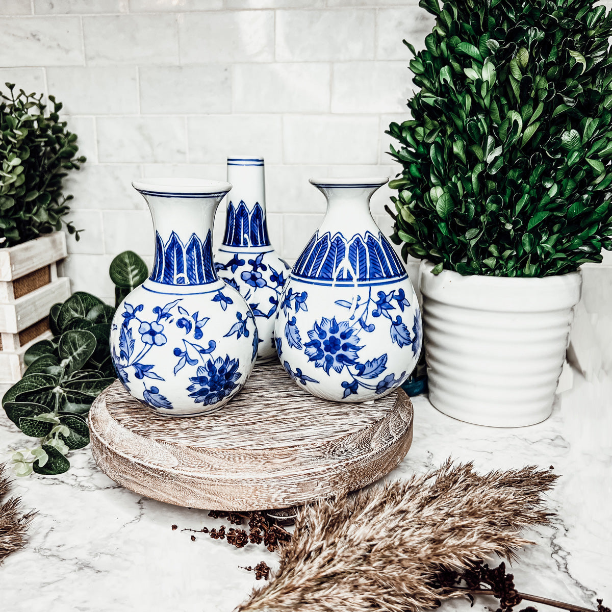 Chinoiserie Mediterranean Canton Vase — Select Your Style