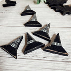 Black Wooden Halloween Decorations - 6 pack — Select Your Shape